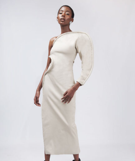 CONTOUR ONE SLEEVE DRESS