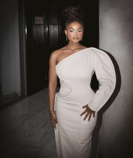 CONTOUR ONE SLEEVE DRESS